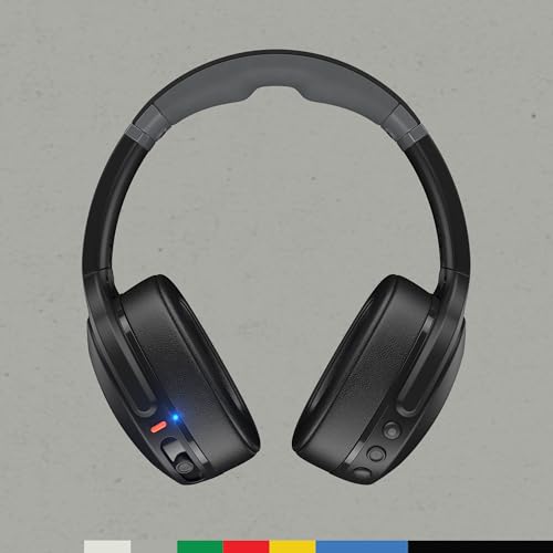 Skullcandy Crusher Evo Over-Ear Wireless Headphones with Sensory Bass with Charging Cable | Microphonetooth Devices