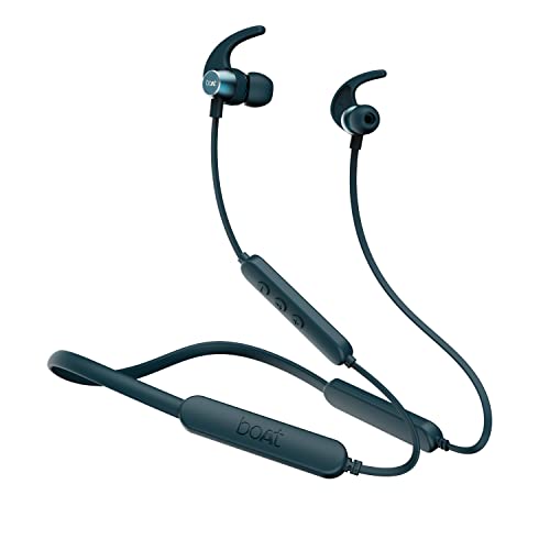 boAt Rockerz 258 Pro+ Bluetooth in Ear Earphones with Upto 60 Hours Playback | ASAP Charge | IPX7 | Dual Pairing and Bluetooth v5.0 Green
