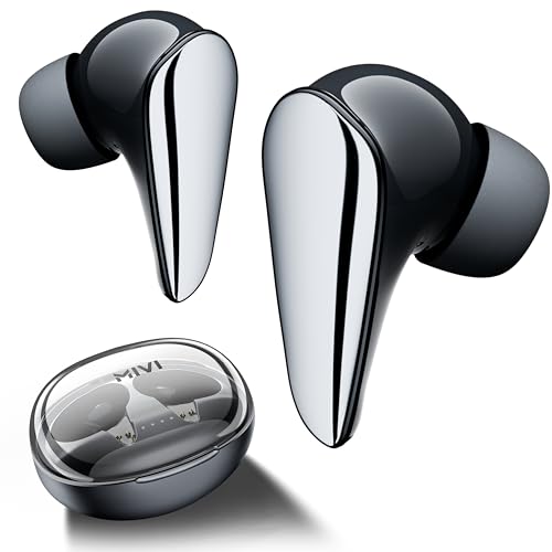 Mivi DuoPods i7 Earbuds - Step into The 3rd Dimension of Sound with 3D Soundstage | Pearl Black