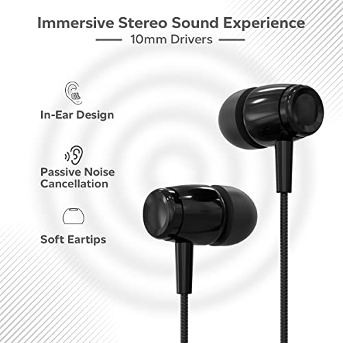 pTron Pride Indie in-Ear Wired Earphones with Mic