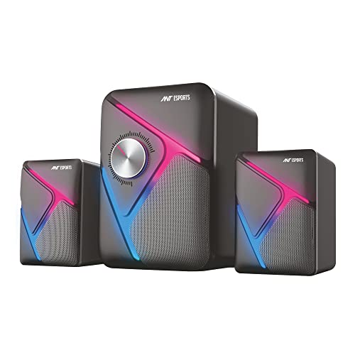 Ant Esports GS270 2.1 Stereo Wired Gaming Speakers with Subwoofer