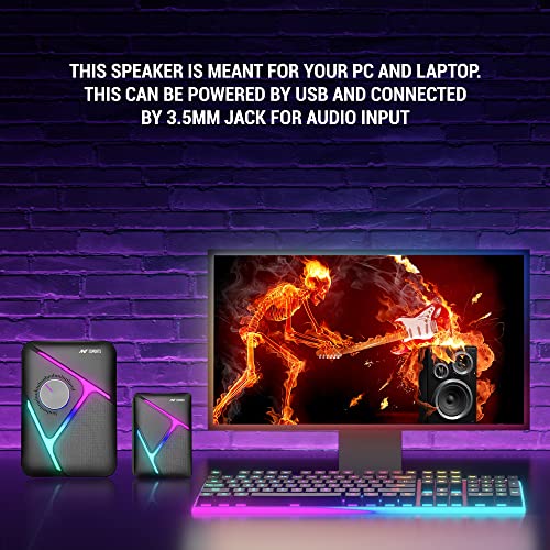 Ant Esports GS270 2.1 Stereo Wired Gaming Speakers with Subwoofer