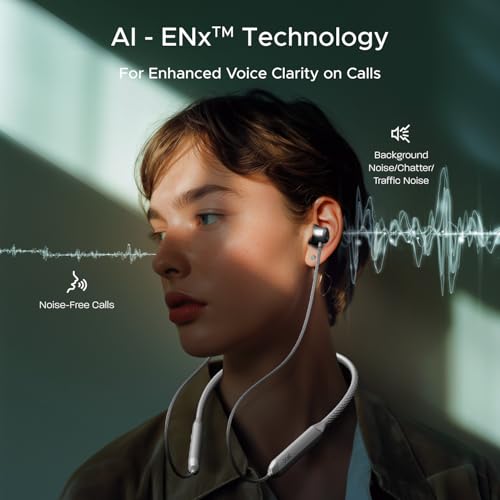 boAt Newly Launched Rockerz 255 Z Plus Bluetooth in-ear Neckband w/AI-ENx Tech | Spatial Audio | 50hrs Playback