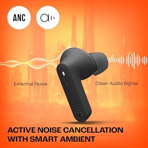 JBL New Launch Tune 245NC in Ear Wireless TWS ANC Earbuds | Customized Extra Bass with Headphones App | Dual Connect | Quick Charge | IP54tooth 5.3