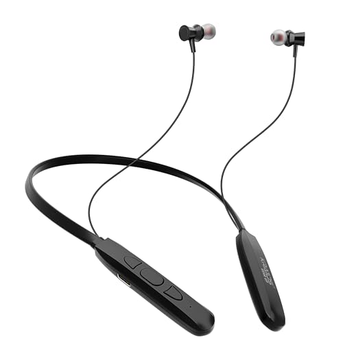 Kratos Vibez N1 Bluetooth Earphones with 13mm Drivers | Rich Music Experience | 10 Hours Playtime | Type C Fast Charging | Neckband Earphones with Voice Assistant &IPX4 Water Resistant