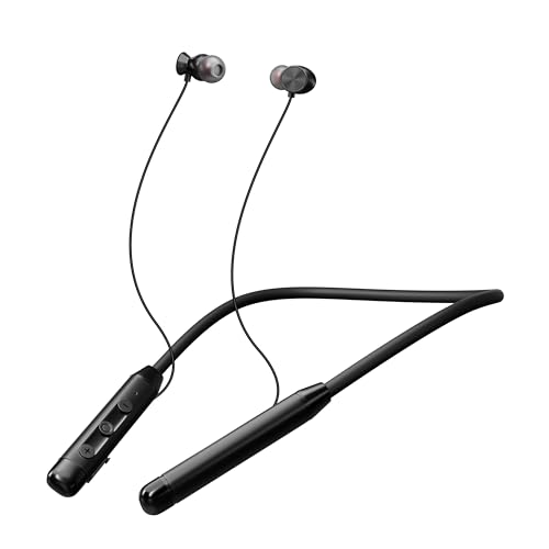 Kratos Vibez N2 Bluetooth Earphones for Musical Experience | 10 plus Hours Playtime | HD Calls | Fast Pairing | Smart Voice Assistant | Type C Fast Charging | BT V 5.2 Neckband Earphones with Magnetic Earbuds