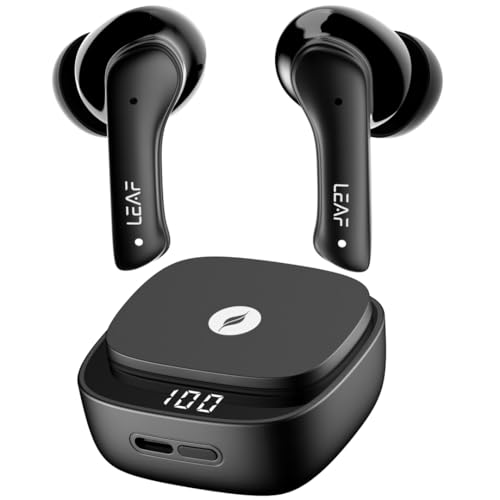 Leaf Buds X614 True Wireless ANC Earbuds with AI SOUND App | Active Noise Cancellation | 30H Playtime | Quad Mic ENC | 13mm Driver | IPX5tooth v5.3