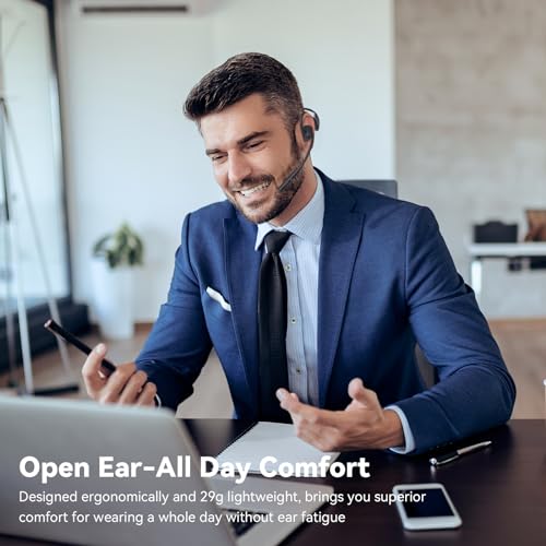 LEVN Open Ear Headphones with Mic