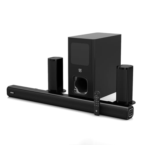 GOVO GoSurround 955 | 200W Sound bar | 5.1 Channel Home Theatre | Mega subwoofer | HDMI | OPT | AUX | USB &Bluetooth | 3 Equalizer Modes | Stylish Remote &LED Display