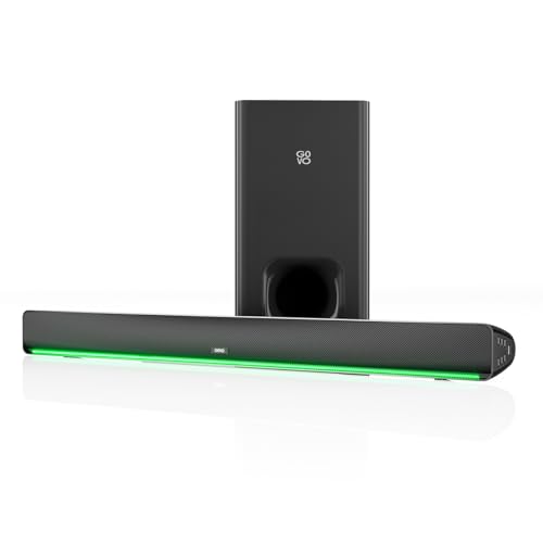 GOVO GoSurround 960W | 550Watt Sound bar | 2.1 Channel Home Theatre | 8 subwoofer | HDMI | OPT | AUX | USB &Bluetooth | 4 Equalizer Modes | Stylish Remote &LED Display