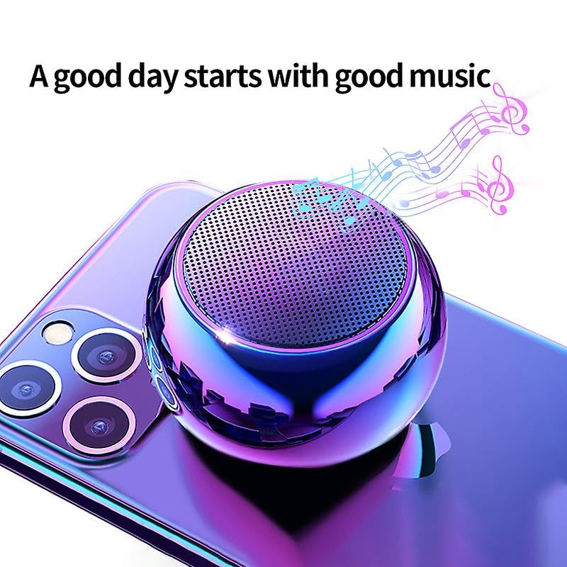 INEFABLE Mini Boost 4 Bluetooth Speaker 4D Mini Electroplating Round Steel Speaker
