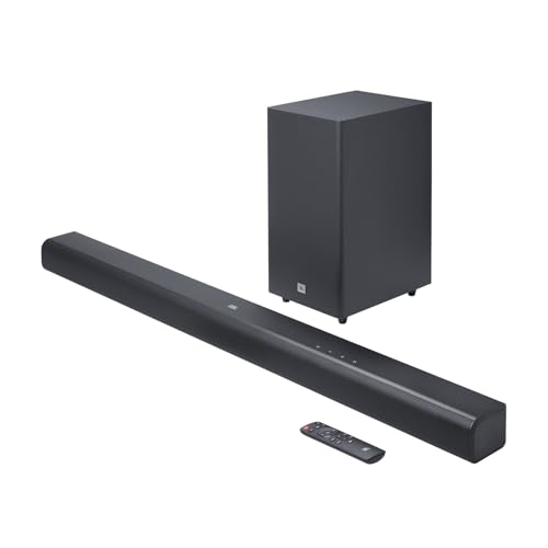 JBL Cinema SB590 Deep Bass | Dolby Atmos Soundbar with Wireless Subwoofer for Extra Deep Bass | 3.1 Channel | Center channel for superior voice clarity | HDMI eARCtooth &Optical Connectivity | 440W