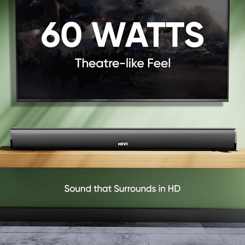 Mivi Fort Q60 Soundbar, 60W Surround Sound