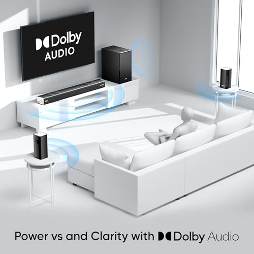 Mivi Fort Q700D Soundbar with Dolby Audio | 700W | 5.1 channel | 3 in build speakers | 2 satellite speakers and 1 woofer | Multiple EQ &Input Modes