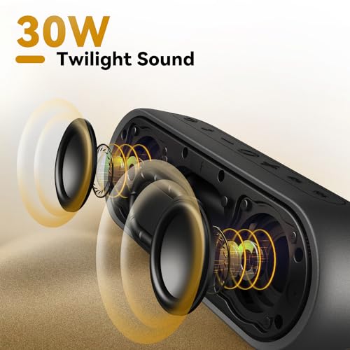 Tribit XSound Plus 2 30W 5.3 Bluetooth Wireless Speakers | Powerful Louder Stereo Sound with Bass enhanced XBass Function | 24H Playtime | IPX7 Waterproof | Built in Mic