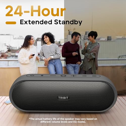 Tribit XSound Plus 2 30W 5.3 Bluetooth Wireless Speakers | Powerful Louder Stereo Sound with Bass enhanced XBass Function | 24H Playtime | IPX7 Waterproof | Built in Mic