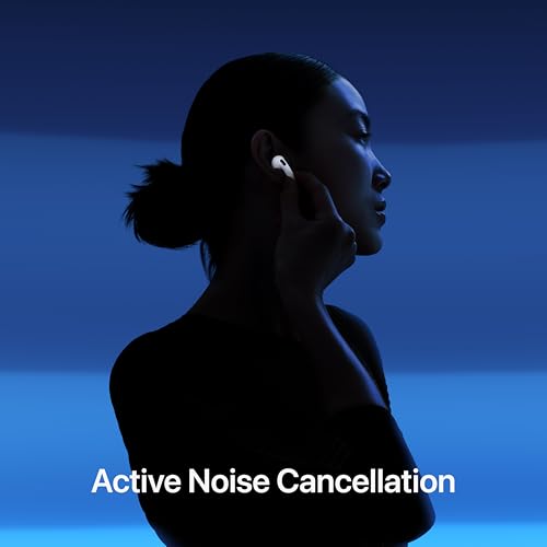 Apple AirPods 4 with Active Noise Cancellation | ANC | Adaptive Audio | Transparency Mode | Personalized Spatial Audio | H2 Chip | USB-C & Wireless Charging | Bluetooth Earbuds