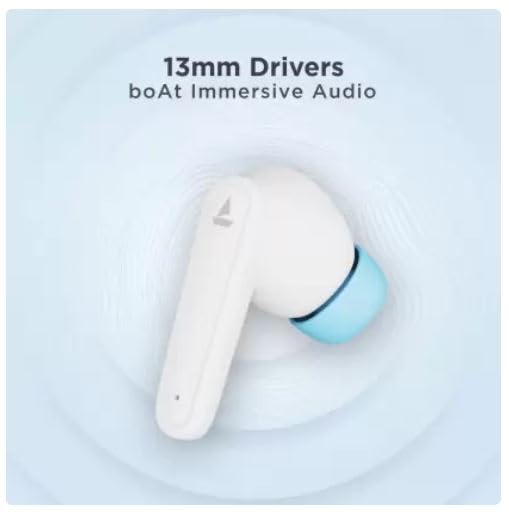 boAt Airdopes 115 | 50H Playtime | ENx Tech | BEAST Mode | ASAP Charge | BT v5.3 | IPX4 TWS Earbuds