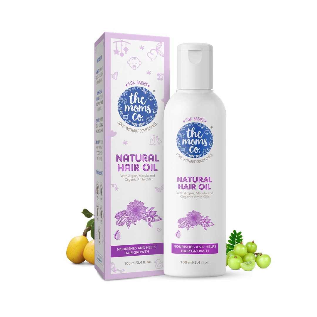 The Moms Co Natural Baby Hair Oil