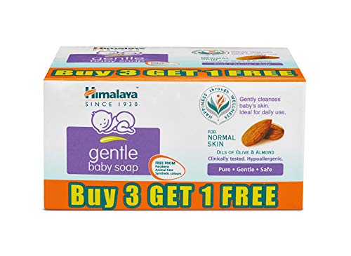 Himalaya Gentle Baby Soap, 75gm (Buy 3 Get 1 Free)