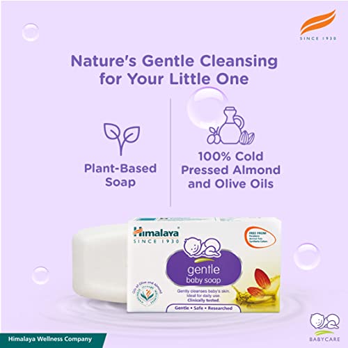 Himalaya Gentle Baby Soap, 75gm (Buy 3 Get 1 Free)