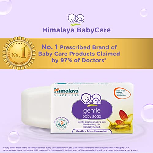 Himalaya Gentle Baby Soap, 75gm (Buy 3 Get 1 Free)