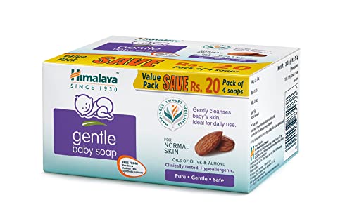 Himalaya Herbal Gentle Baby Soap Value, Pack of 4