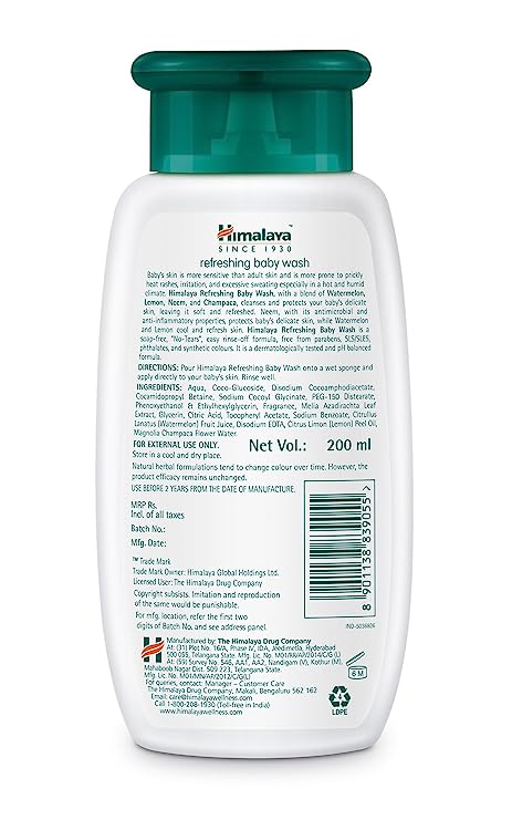 Himalaya Herbal Refreshing Baby Wash