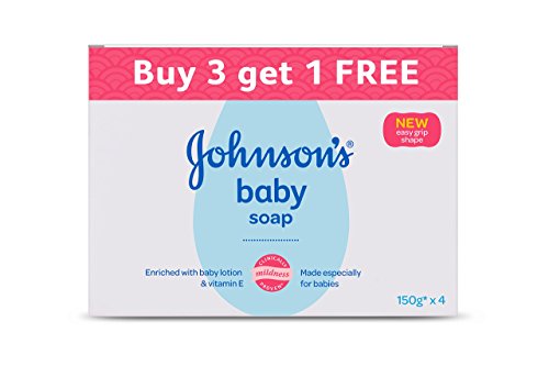 Johnsons Baby Soap, 150gm (Buy 3 Get 1 Free)