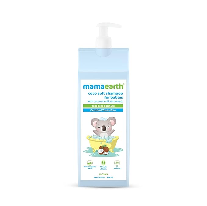 Mamaearth Coco Soft Shampoo with Coconut Milk & Turmeric for babies for Gentle Cleansing