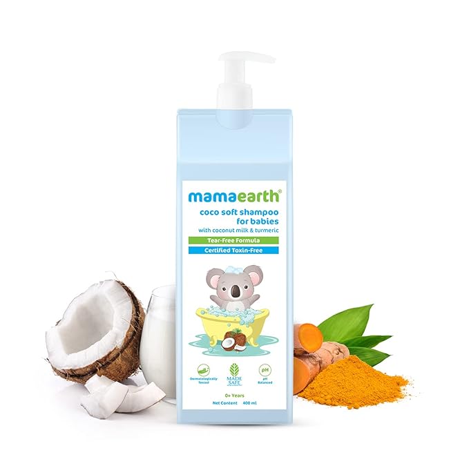 Mamaearth Coco Soft Shampoo with Coconut Milk & Turmeric for babies for Gentle Cleansing