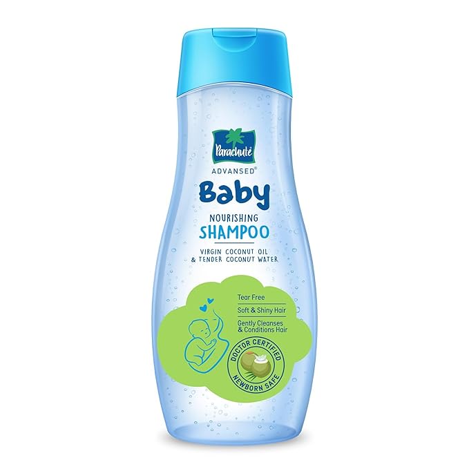 Parachute Advansed Baby Shampoo for Kids Tender Coconut Water & Virgin Coconut Oil Soft & Shiny Hair