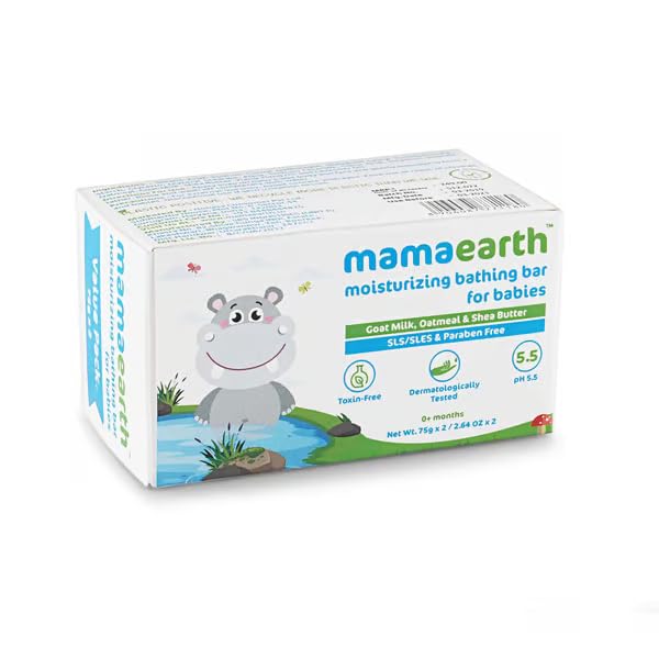 Mamaearth Bathing Bar for Babies Moisturizing, Pack of 4