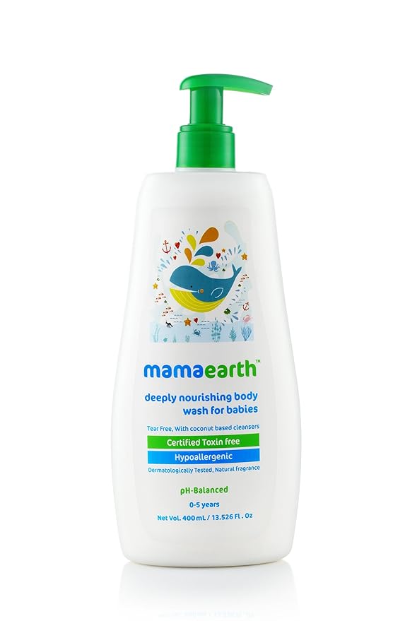 Mamaearth Deeply Nourishing Natural 0-5 Yrs Baby Wash