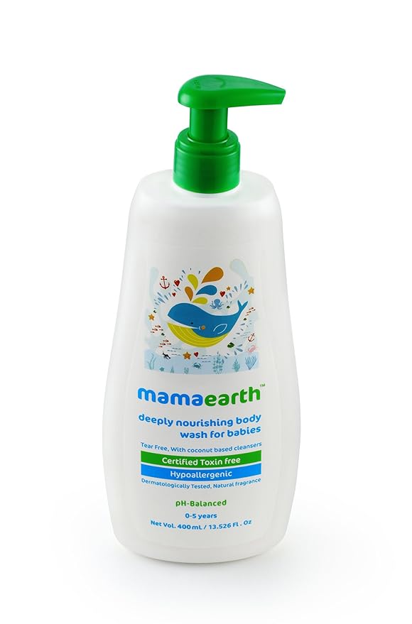 Mamaearth Deeply Nourishing Natural 0-5 Yrs Baby Wash