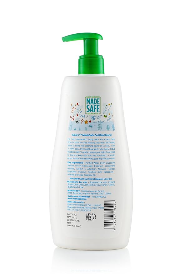 Mamaearth Deeply Nourishing Natural 0-5 Yrs Baby Wash