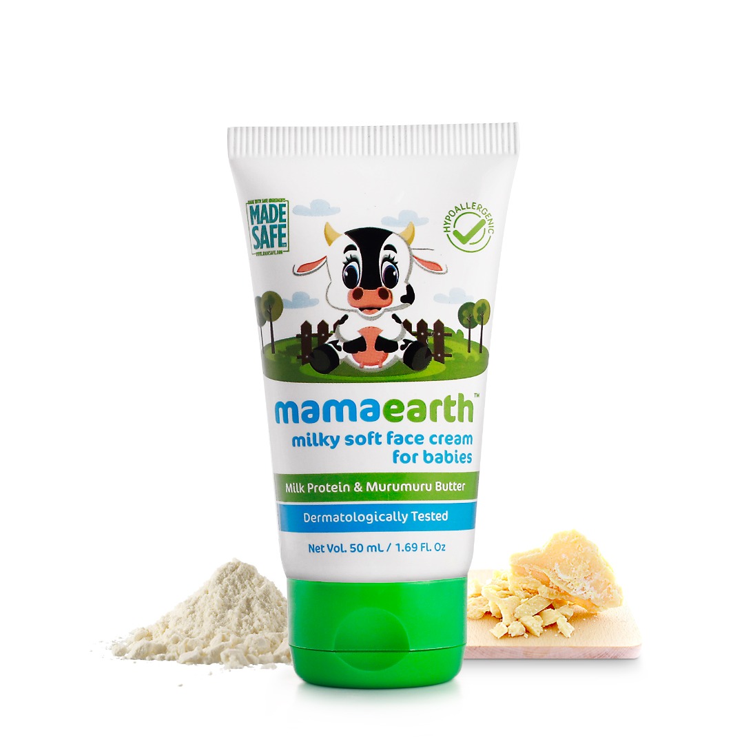 MamaEarth Milky Soft Face Cream with Murumuru Butter for Babies