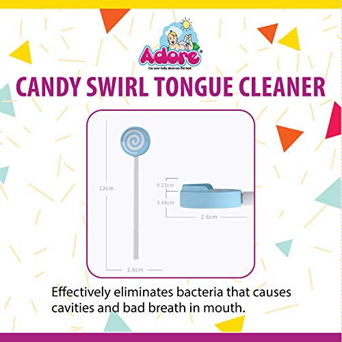 Adore Kid Tongue Cleaner with Safety Case and Candy Design