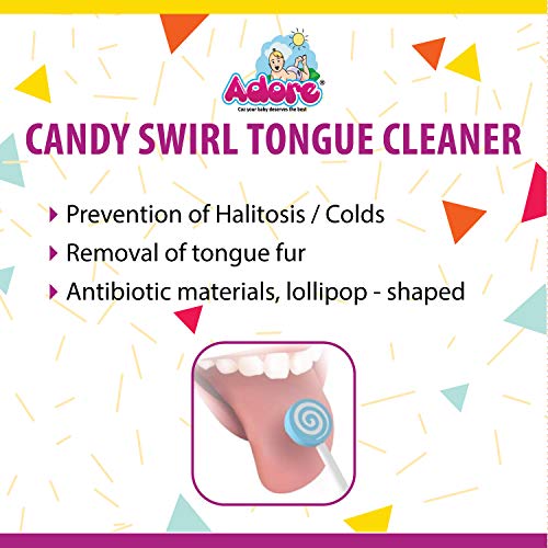 Adore Kid Tongue Cleaner with Safety Case and Candy Design