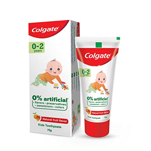 Colgate Toothpaste for Kids, Natural Fruit Flavour Tooth paste, SLS &Fluoride free