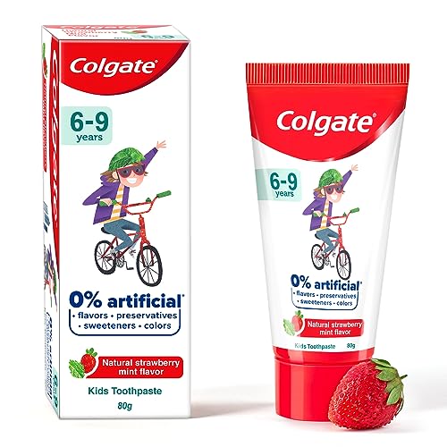 Colgate Toothpaste for Kids (6-9 years) Natural Strawberry Mint Flavour Tooth paste