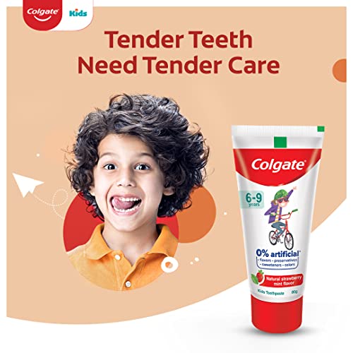 Colgate Toothpaste for Kids (6-9 years) Natural Strawberry Mint Flavour Tooth paste