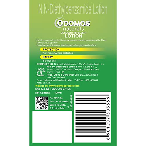 Dabur Odomos Naturals Mosquito Repellant Lotion