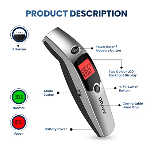 Dr Trust (USA) Forehead Digital Infrared Thermometer for babies and Adults