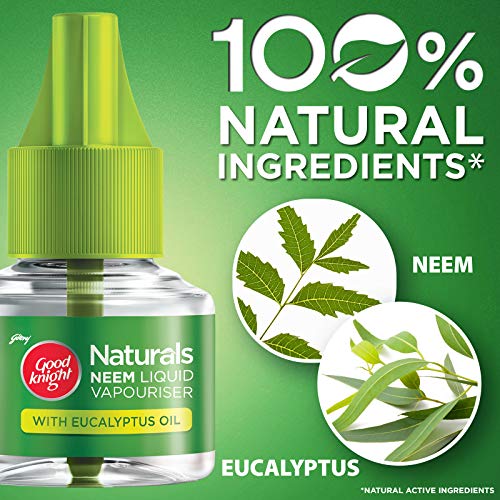 Good Knight Naturals Neem Liquid Vapouriser Mosquito Repellent (Pack Of 2 Refills)