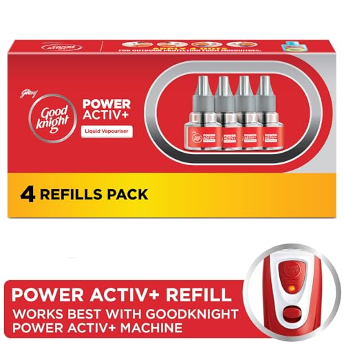 Good knight Power Activ+ Liquid Vapourizer, Mosquito Repellent, 60 Nights Jumbo Refill