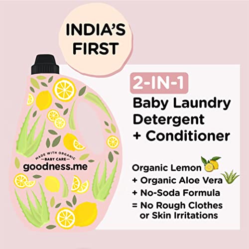 goodnessme Made with Organic 2-in-1 Baby Laundry Detergent &Conditioner