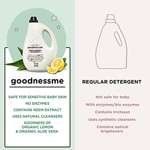 goodnessme Made with Organic 2-in-1 Baby Laundry Detergent &Conditioner