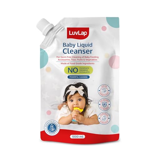LuvLap Baby Liquid Cleanser For cleaning feeding bottle, cutlery, toys, fruits &vegetables, Kills 99.9% Germs