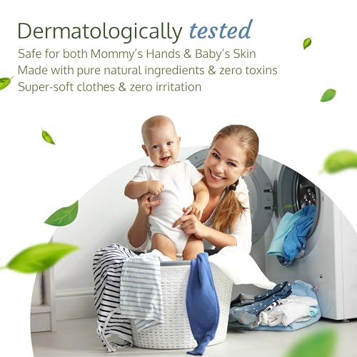 LuvLap Plant Based Baby Laundry Detergent, With Bio-Enzymes, Aloe Vera &Neem, Dermatologically Tested, Free From SLS/SLES, Phosphate &Bleach